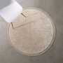 Hochflorteppich Baumwolle Beige 0