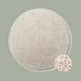 Hochflorteppich Baumwolle Beige 1