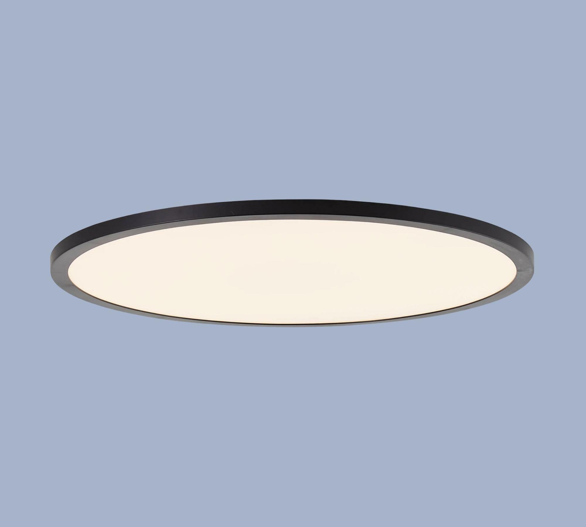 1-flammige LED-Deckenleuchte Kunststoff Schwarz 0
