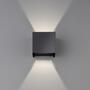 LED-Wandleuchte Aluminium Schwarz 0