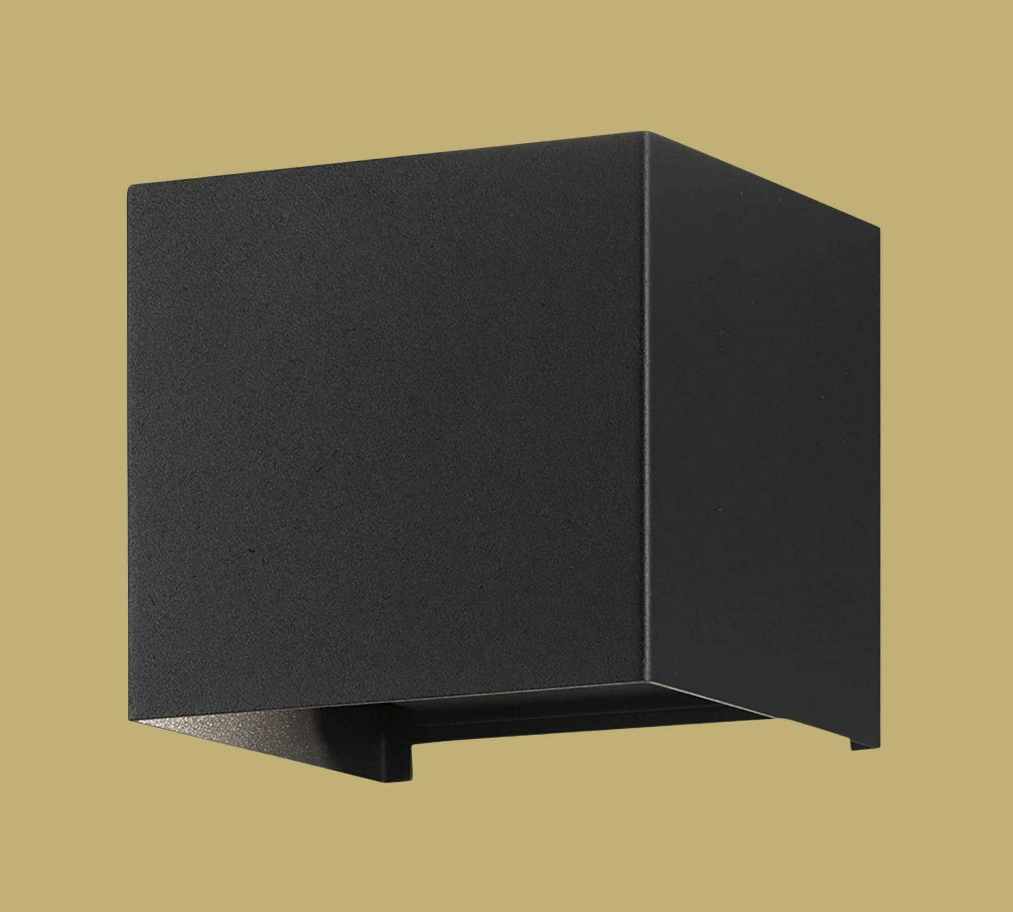 LED-Wandleuchte Aluminium Schwarz 1
