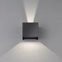 LED-Wandleuchte Aluminium Schwarz 2