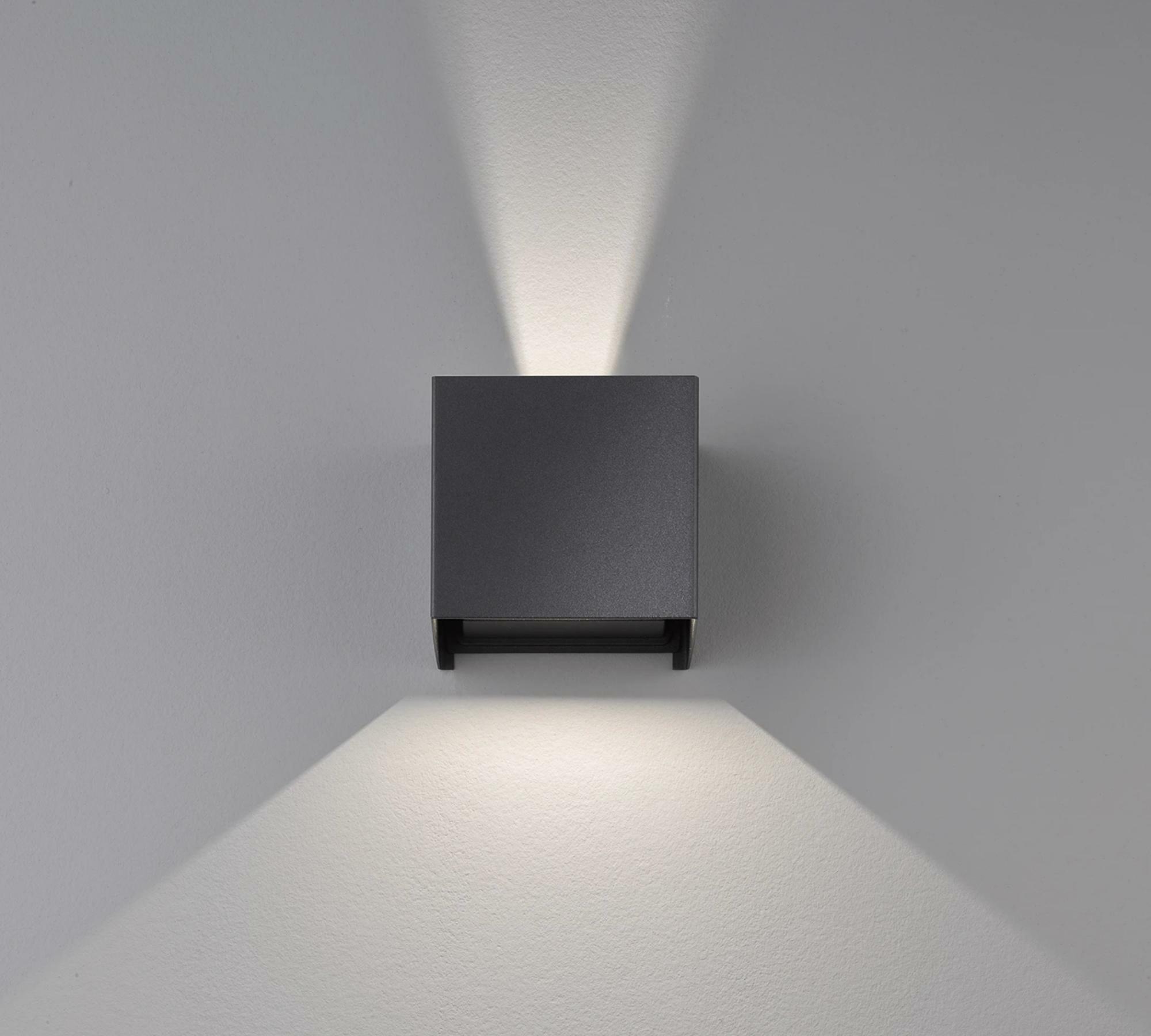 LED-Wandleuchte Aluminium Schwarz 2