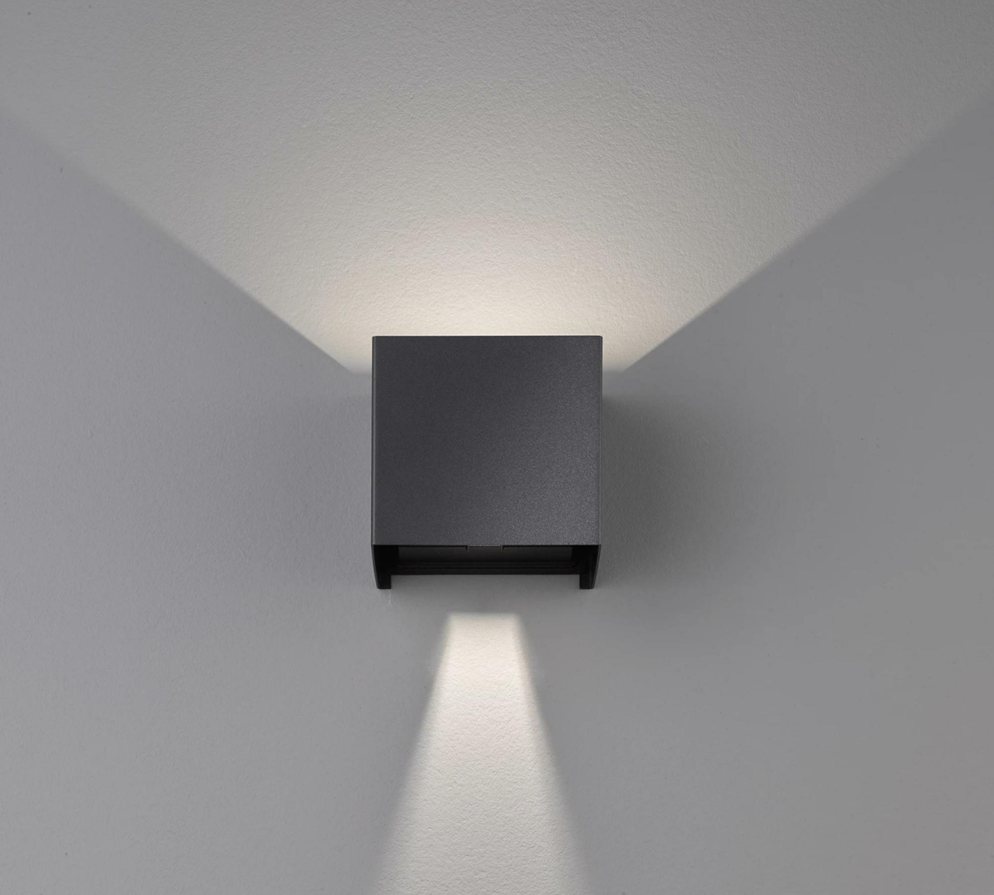 LED-Wandleuchte Aluminium Schwarz 3