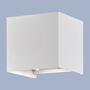 2-flammige LED-Wandleuchte Aluminium Weiß 0