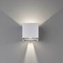 2-flame LED wall light Aluminium White 2