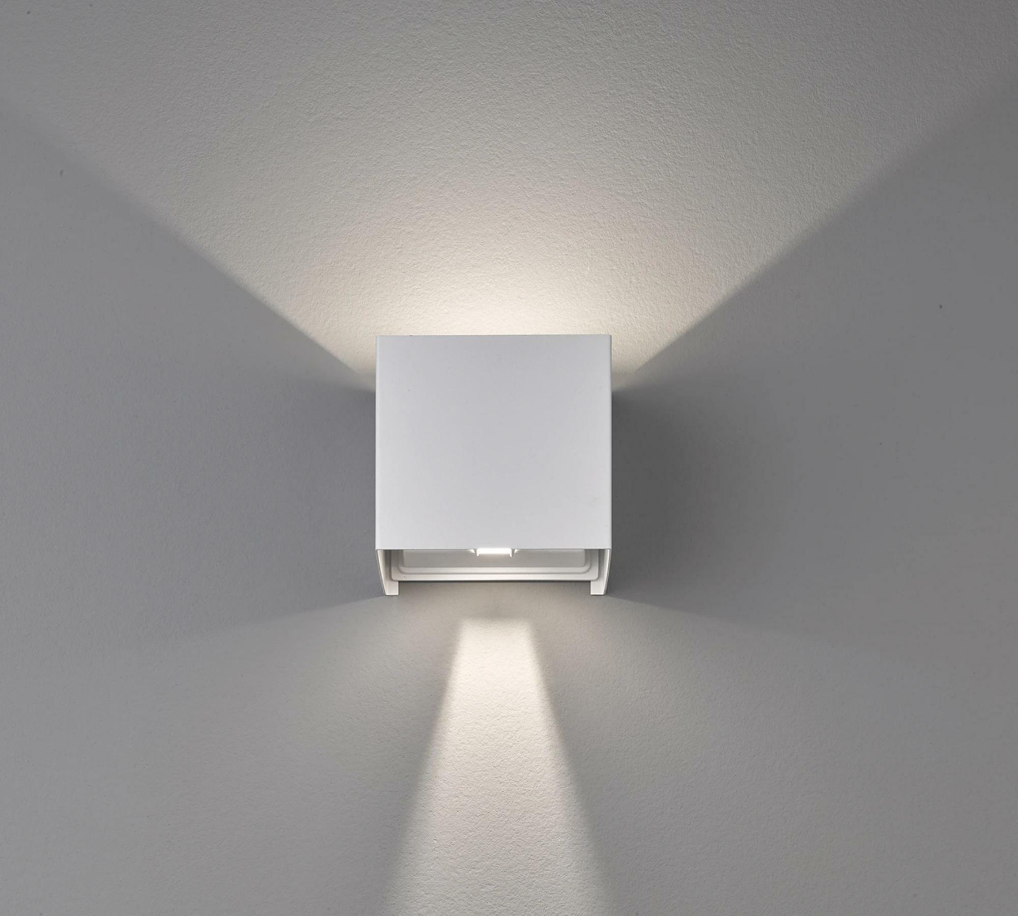 2-flammige LED-Wandleuchte Aluminium Weiß 2