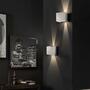 2-flame LED wall light Aluminium White 4
