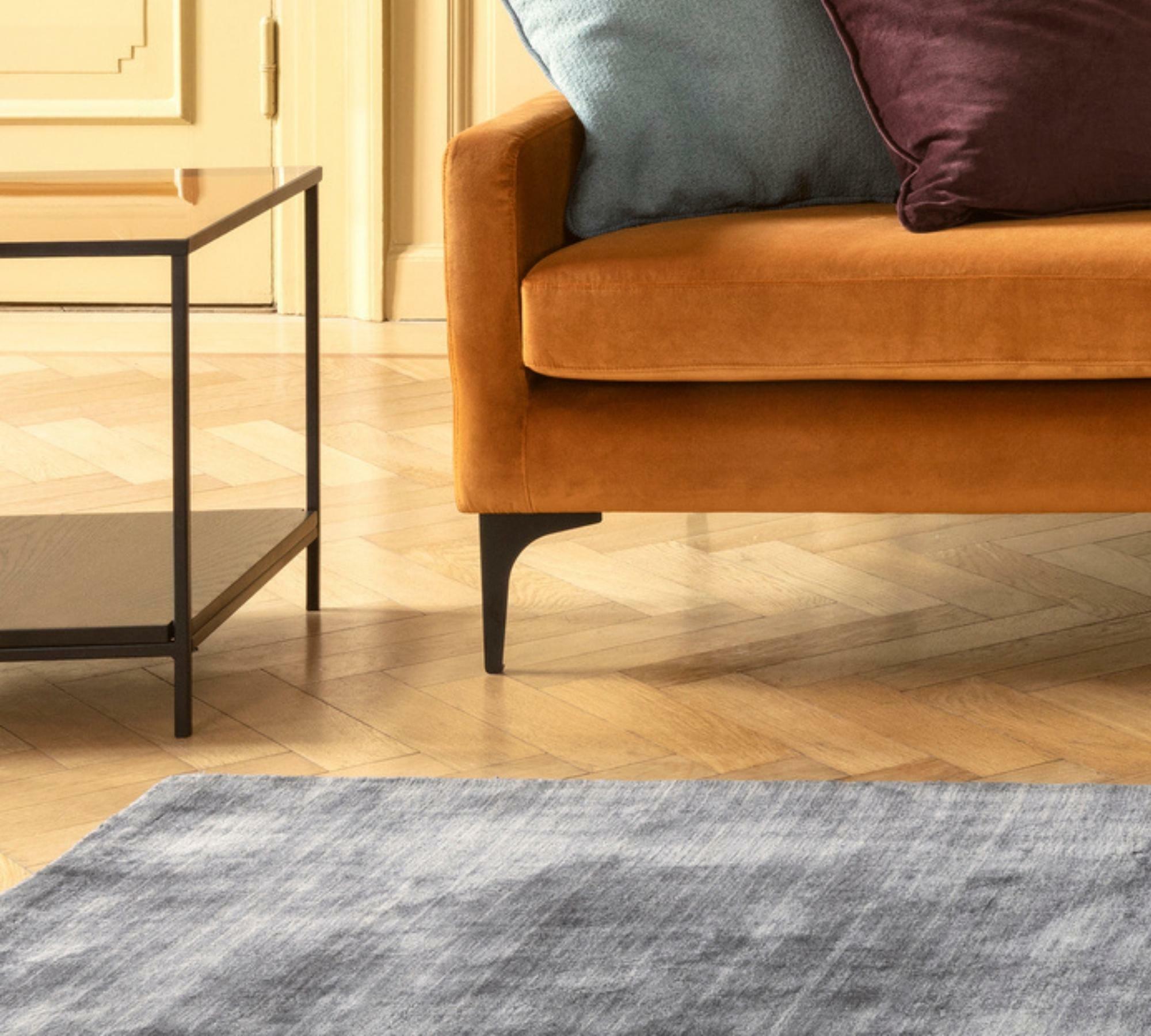 Velvet Ocean Teppich Stone Grey 200 x 300 cm 2