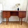 Schreibtisch Midcentury Design Teakholz 0
