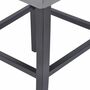 Barstuhl Samt Holz Grau 6