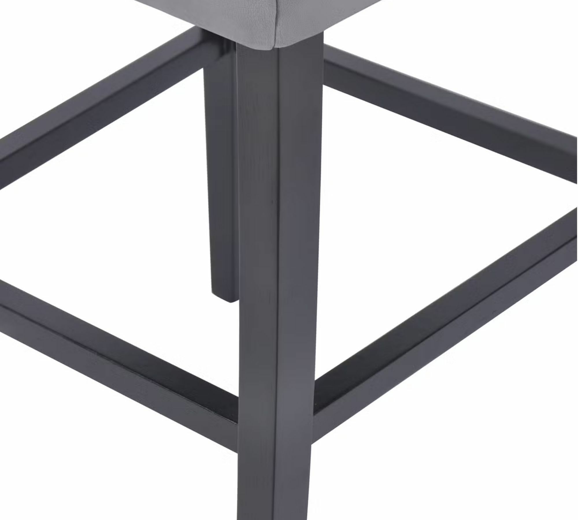 Barstuhl Samt Holz Grau 6