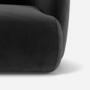 Award-Winning Paula 3-Sitzer Sofa Velour Matt Dark Grey 2