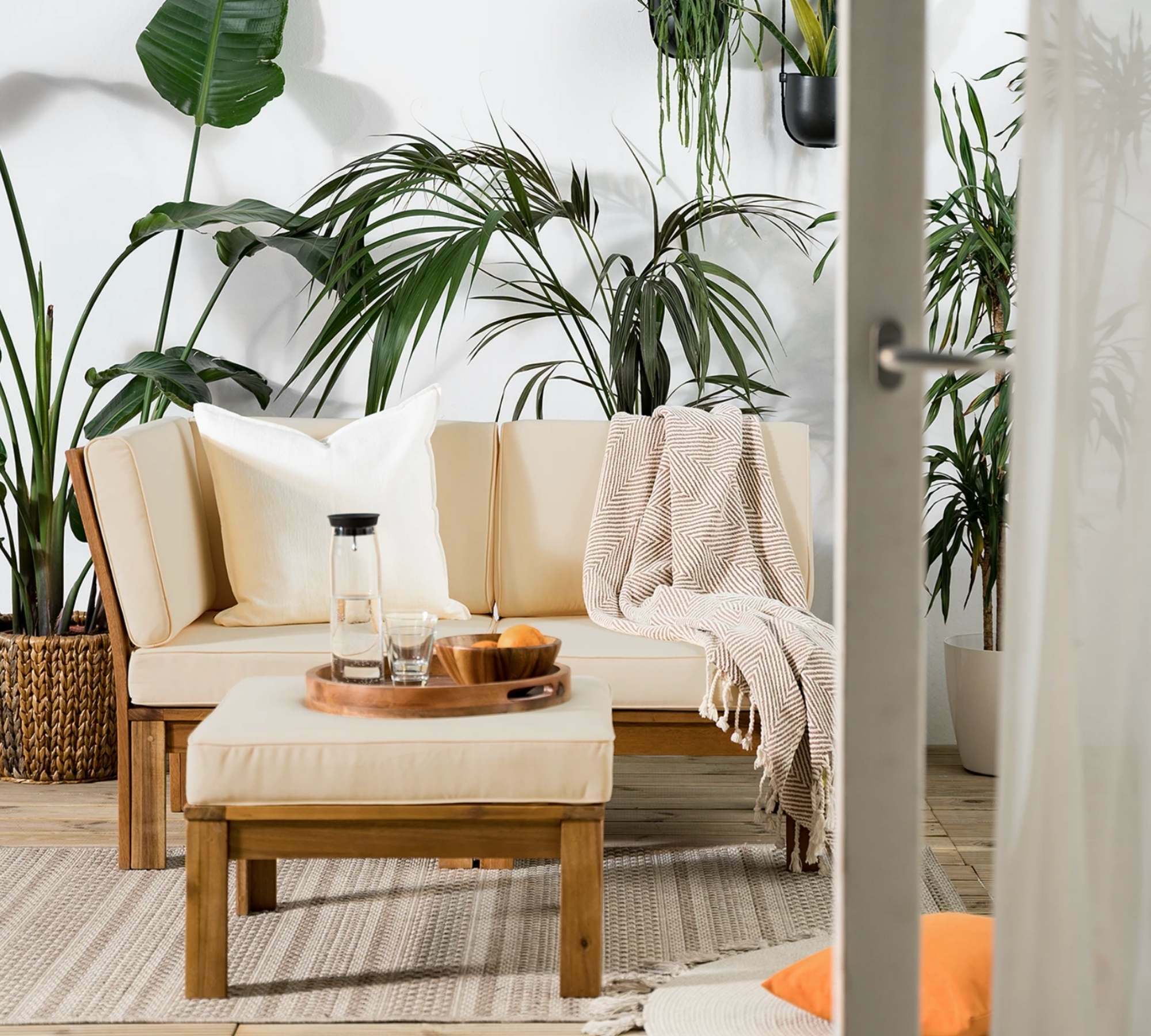 Loungetisch Akazie Massiv Braun 6