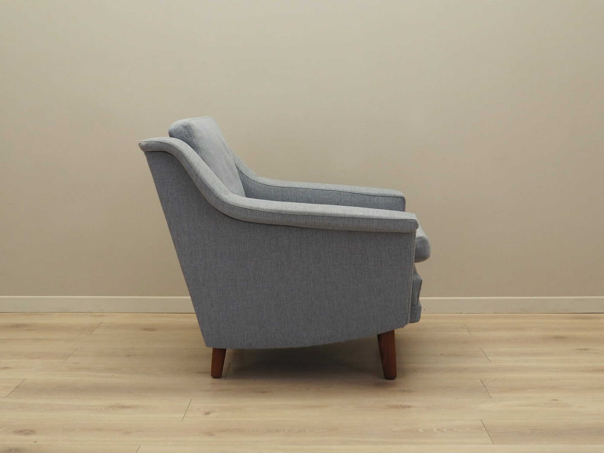 Armchair Textile Wood Grey 1960s 6