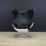 Egg Sessel Leder Arne Jacobsen Weiß Schwarz  2