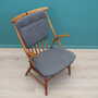 Vintage Sessel Buche Textil Braun 1960er Jahre 6