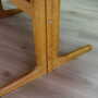 Vintage Table Ash Wood Brown 1960s 6