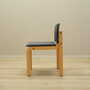 6x Vintage Chair Wood Textile Grey 1980s 9