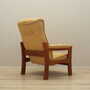 Poltrona in teak e pelle gialla, anni '60 5
