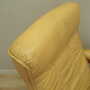 Armchair Teak Wood Leather Yellow 1960s 8