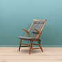 Vintage armchair beech fabric brown 1960s 2
