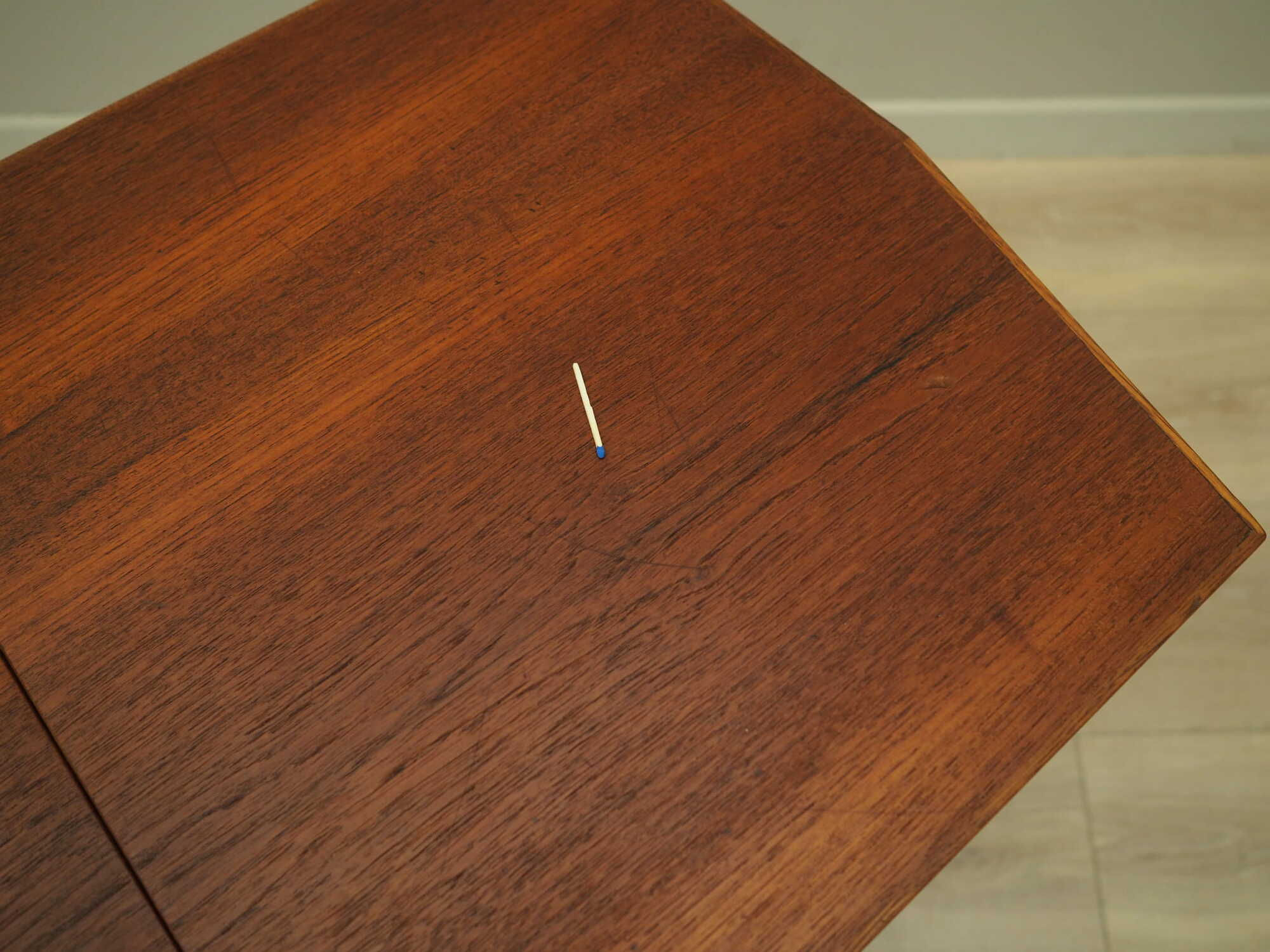 Vintage sewing table teak brown 1960s 8