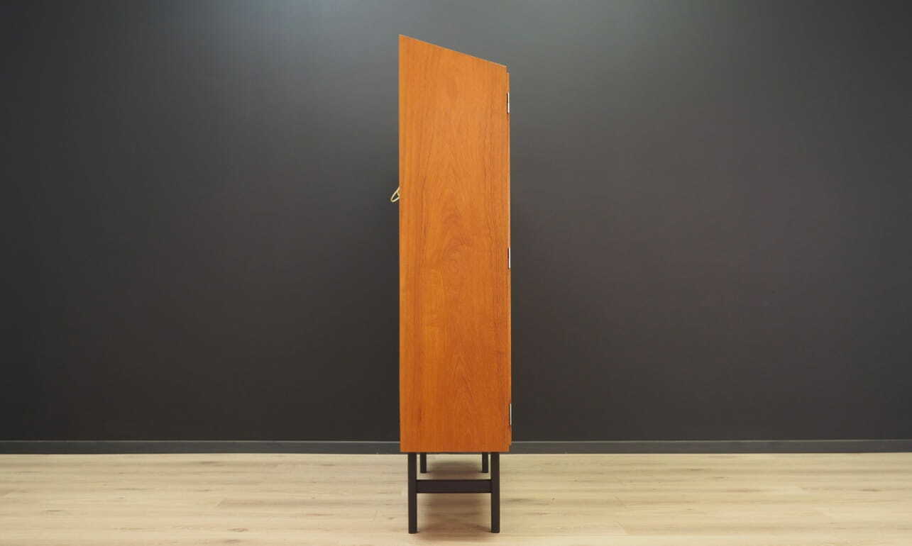 Vintage cabinet teak wood beige 1970s 7