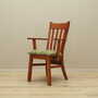Vintage Sedia con braccioli Legno di teak Tessuto Marrone Anni '70 2