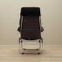 Vintage armchair velvet metal brown 1970s 5
