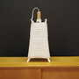 Vintage table lamp metal white 1970s 5