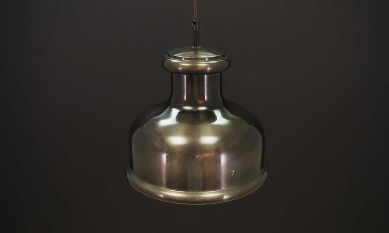 Vintage pendant lamp metallic colors 1970s 2