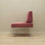 Vintage armchair velvet metal pink 1960s 4