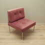 Vintage armchair velvet metal pink 1960s 9
