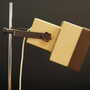 Vintage Table Lamp Metal Plastic Cream 1960s 2