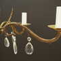 Vintage Chandelier Brass Gold 1960s 6