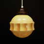 Vintage pendant lamp glass cream 1970s 1