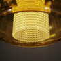 Vintage Pendant Lamp Glass Brown 1970s 5