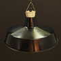 Vintage pendant lamp metal black 1960s 2