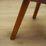 3x Vintage Stools Wood Velvet Pink 1960s 4