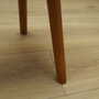 3x Vintage Stools Wood Velvet Pink 1960s 5