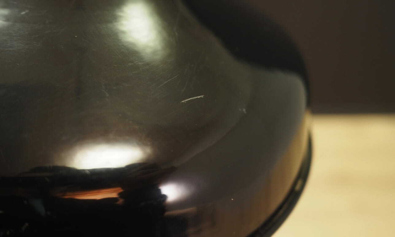 Vintage pendant lamp metal black 1960s 5