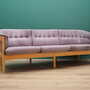 Vintage Sofa Samt Holz Violett 1970er Jahre 2