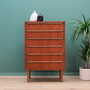 Vintage Kommode Teakholz Braun 1970er Jahre 1