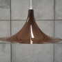 Vintage Pendant Lamp Metal Brown 1960s 1