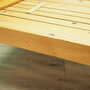 Vintage Bed Frame Ash Wood Beige 1960s 5
