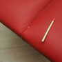 Vintage Bank Teakwood Synthetic Leather Red 1990s 6
