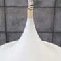 Vintage pendant lamp metal white 1960s 3