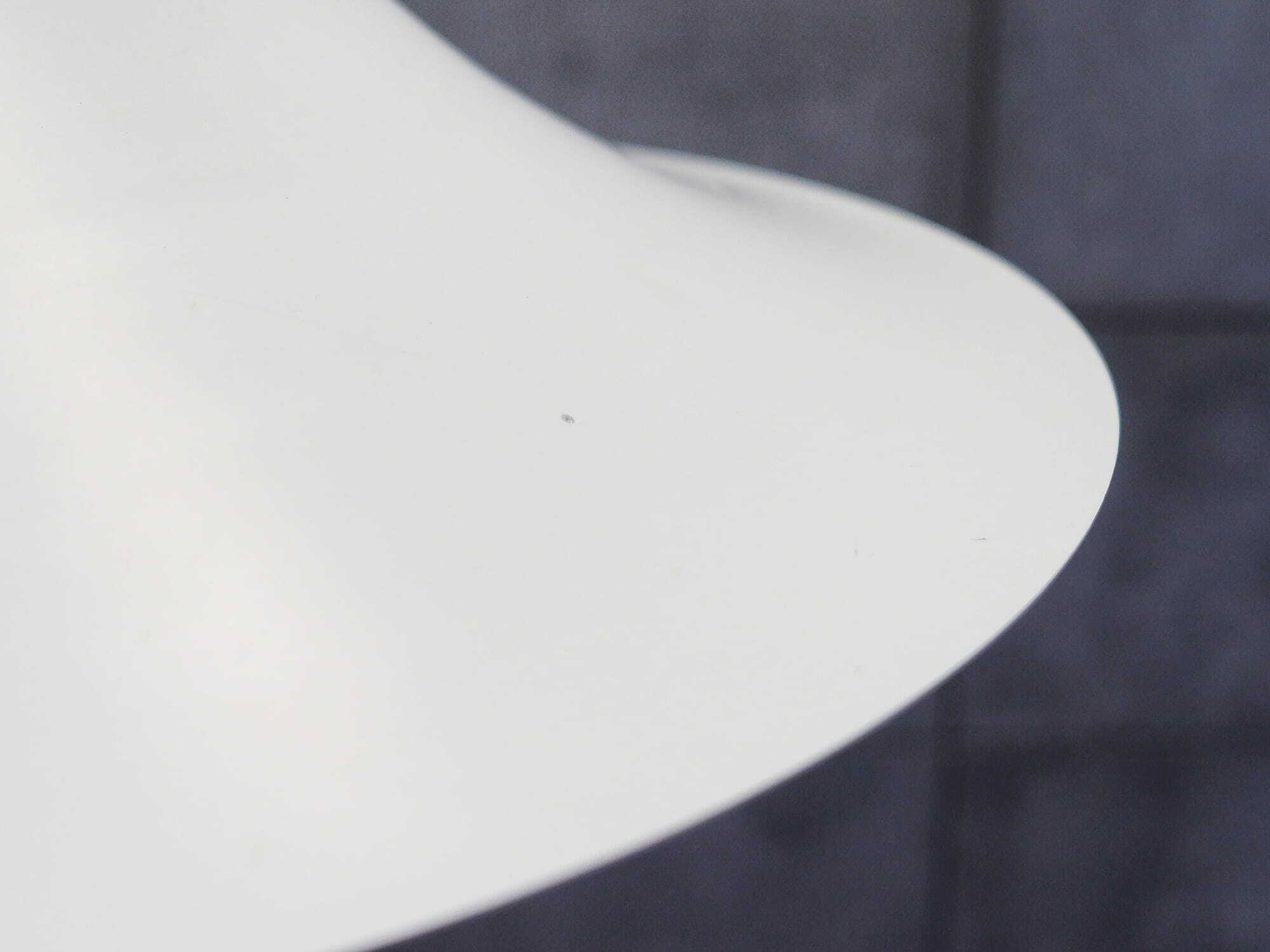 Vintage pendant lamp metal white 1960s 5