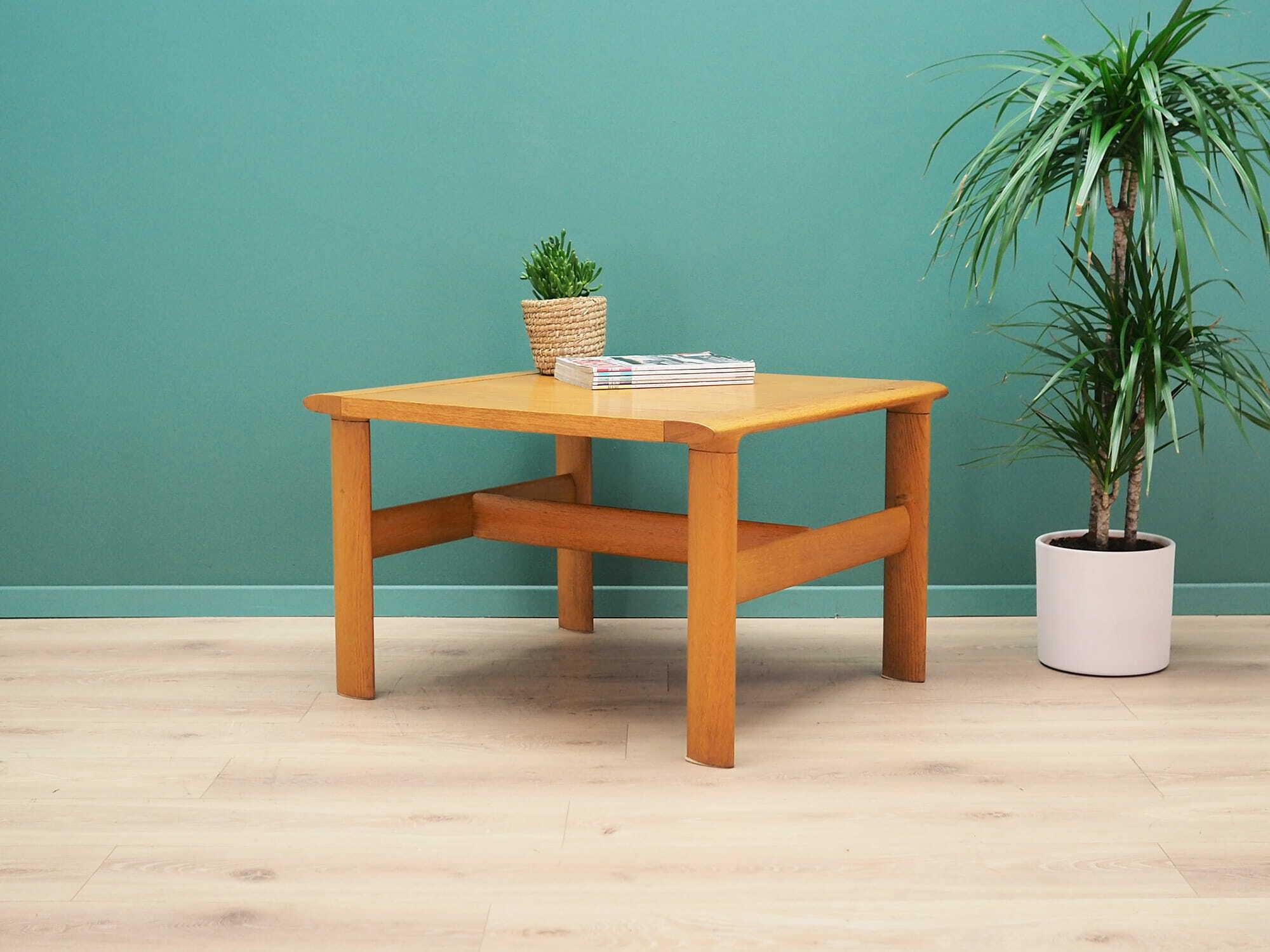 Vintage Coffee Table Wood Brown 1960s 3